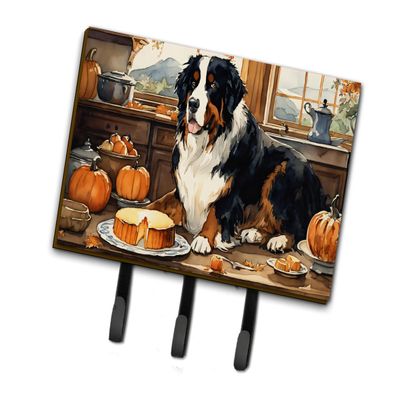 Caroline's Treasures Fall Kitchen Pumpkin Pie Leash or Key Holder, Triple Hook, Bernese Mountain Dog 1738