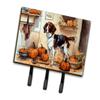 Caroline's Treasures Brittany Fall Kitchen Pumpkins Leash or Key Holder Wall Hooks, Key Hooks Holder, Coat Rack Wall Mount, Coat Hooks, Hooks for Hanging Keys, Towels, Aprons, Leashes view 1