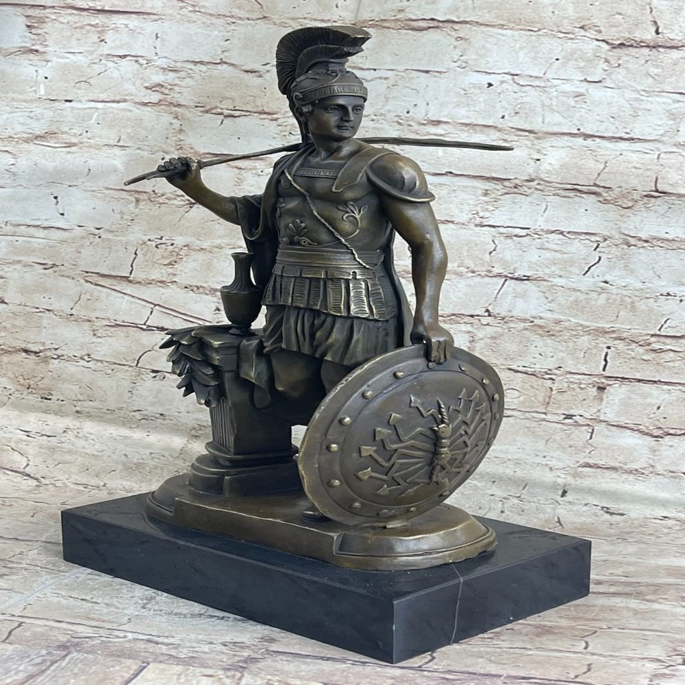 Greek Epic Hero Odysseus Genuine Bronze Statue Odyssey Lost Wax Method Artwork Handmade by Think Bronze