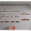 EMYJAY Floating Shelves, Floating Display Shelf Light-Emitting ShelvesThe Metal Material Has Good Hardness and The Surface Treatment Can Rust (Color : Black, Size : 60x20x6cm) view 3