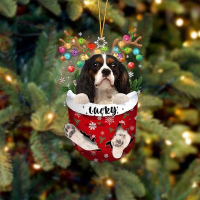Cavalier King Charles Spaniel 3 Dog Christmas Ornament, Dog Lovers Gift Idea Xmas Decor, Personalized Christmas Ornament, Custom Pet Photo Holiday Decoration, Pet Memorial Tree Hanging
