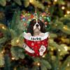 Cavalier King Charles Spaniel 3 Dog Christmas Ornament, Dog Lovers Gift Idea Xmas Decor, Personalized Christmas Ornament, Custom Pet Photo Holiday Decoration, Pet Memorial Tree Hanging view 1