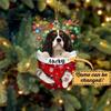 Cavalier King Charles Spaniel 3 Dog Christmas Ornament, Dog Lovers Gift Idea Xmas Decor, Personalized Christmas Ornament, Custom Pet Photo Holiday Decoration, Pet Memorial Tree Hanging view 2