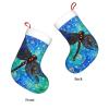TREJUKY Christmas Stockings Butterflies and Dragonflies 18'' Xmas Stockings with White Super Soft Plush Cuff Family Pack Stockings Decorations for Xmas Holiday Family Party Season Decor view 3
