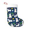 TREJUKY Christmas Stockings Westie Dogs Beach Summer Tropical 18'' Xmas Stockings with White Super Soft Plush Cuff Family Pack Stockings Decorations for Xmas Holiday Family Party Season Decor view 2