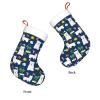TREJUKY Christmas Stockings Westie Dogs Beach Summer Tropical 18'' Xmas Stockings with White Super Soft Plush Cuff Family Pack Stockings Decorations for Xmas Holiday Family Party Season Decor view 3