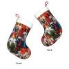 TREJUKY Christmas Stockings Nutcracker 18'' Xmas Stockings with White Super Soft Plush Cuff Family Pack Stockings Decorations for Xmas Holiday Family Party Season Decor view 3