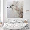 3D White Ocean Wave Creamy Textured Wall Art Abstract Art Original Calming Painting Minimalist Boho Wall Art Living Room Art Gift For Her,Unstretched,Frameless,60x60 view 4