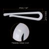uxcell 200Pcs Durable Plastic Alligator Clips, 1.61" White U Shape Shirt Clip Clothespins for Folding Ties, Pants, Socks, Garments view 2