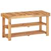 WEHUOSIF Shoe Rack Shoe Stool,Display Racks,CD Rack,Decorative Racks,Hallway Racks,Entrance Rack,Bookshelf,for Hallway, Entryway Corner, Closet, Front Door,35.4"x12.5"x18.1" Solid Acacia Wood view 1