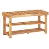 WEHUOSIF Shoe Rack Shoe Stool,Display Racks,CD Rack,Decorative Racks,Hallway Racks,Entrance Rack,Bookshelf,for Hallway, Entryway Corner, Closet, Front Door,35.4"x12.5"x18.1" Solid Acacia Wood view 2