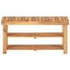 WEHUOSIF Shoe Rack Shoe Stool,Display Racks,CD Rack,Decorative Racks,Hallway Racks,Entrance Rack,Bookshelf,for Hallway, Entryway Corner, Closet, Front Door,35.4"x12.5"x18.1" Solid Acacia Wood view 3