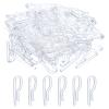 uxcell 300Pcs Durable Plastic Alligator Clips, 1.42" Clear U Shape Shirt Clip Clothespins for Folding Ties, Pants, Socks, Garments view 1