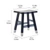 BYBEST Multipurpose Stool Acrylic Low Stools Creative Transparent Small Chairs Stool Household Shoe Changing Stool Sitting Stool for Bedroom Room Creative Stool view 3