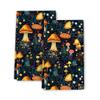Cukemip Cute Mushroom Dish Towels Set of 2, Soft Absorbent Decorative Hippie Witchy Kitchen Hand Towels, Tea Towels Gifts for Farmhouse Holiday Home Decor 16x24 Inch view 1