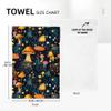 Cukemip Cute Mushroom Dish Towels Set of 2, Soft Absorbent Decorative Hippie Witchy Kitchen Hand Towels, Tea Towels Gifts for Farmhouse Holiday Home Decor 16x24 Inch view 2