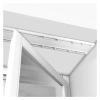 White Seamless Curtain Track Conjoined Double Rails, 4/8/10/12/15/18/20/25/26 feet Long Ultra-thin Aluminum Curtain Rail Gliders, for Gazebo/Shower/Balcony, Ceiling Mount ( Color : White , Size : Leng view 1