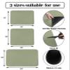 Sage Green Dish Drying Mat for Kitchen Counter - Super Absorbent Quick Dry Coffee Bar Pad, Thin Diatomaceous Sink Mat, Non Slip Dish Drainer 16''x18'' - Farmhouse Decor view 3