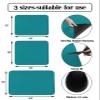 Teal Dish Drying Mat for Kitchen Counter, Super Absorbent Quick Dry Coffee Bar Mat Pad Thin Diatomaceous Sink Mat Non Slip Dish Drainer Mat 16''x24'' Turquoise Pure Teal view 3