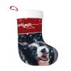 TREJUKY Christmas Stockings Pet Picture 18'' Xmas Stockings with White Super Soft Plush Cuff Family Pack Stockings Decorations for Xmas Holiday Family Party Season Decor view 2
