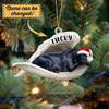 Black Labrador Sleeping Angel Christmas Ornament, Custom Dog Name, Personalized Gift for Dog Lovers, Xmas Decor view 2