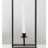 Candlestick Holders Black Pillar Candle Holders, Glass Candle Stick Holder with Geometric Metal Rack Stand for Living Room Wedding Birthday Housewarming Table Centrepiece Decorative Candlestick Holder view 3