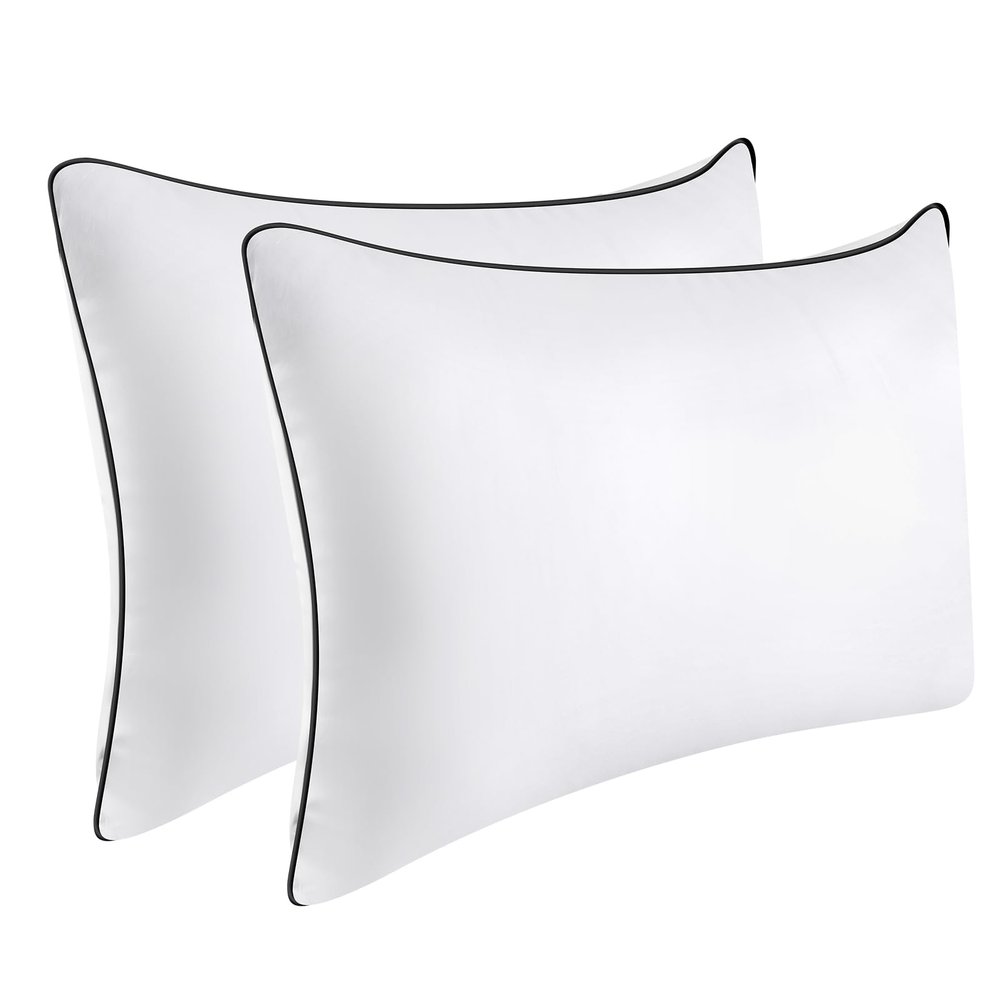 Opposy Bed Pillows for Sleeping 2Pack Medium Firm, King Size Set of 2, Cooling Pillows Hotel Quality with Premium Soft Down Alternative Fill for Back, Stomach or Side SleepersPack of 2