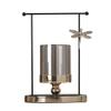 Candlestick Holders Nordic Iron Dragonfly Candle Holder, Simple Modern Glass Decoration Candle Holders Ornaments for Wedding, Living Room, Candlelight Dinner, Party Decorative Candlestick Holder ( Col view 1