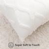 decorUhome Spring Throw Pillow Covers 12x20 Inch Set of 2, Soft Plush Faux Fur Wool Lumbar Cream White Accent Couch Pillow Covers for Modern Farmhouse Bed Sofa Living Room view 2
