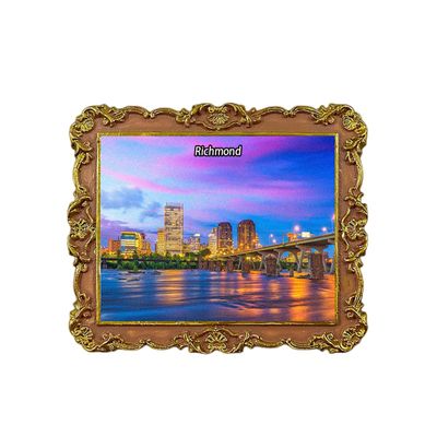 Richmond Virginia USA Refrigerator Magnet 3D Travel Souvenir Fridge Decoration Magnetic Sticker Craft Collection