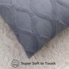 decorUhome Spring Throw Pillow Covers 20x20 Inch Set of 2, Soft Plush Faux Fur Wool Blue Grey Accent Couch Pillow Covers for Modern Farmhouse Bed Sofa Living Room view 2
