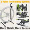 BikeHand Bike Floor Stand Parking Rack Stand - for 24"-29" Mountain MTB & Road Bikes Bicycles Indoor Outdoor Garage Storage - Classic New Version for 3 Bikes view 3