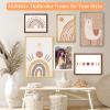 10x30 Wood Frame Brown, Rustic Natural Wooden 30x10in Poster Picture Frame, Distressed 10 x 30inch Woodgrain Gallery Photo Frame with HD Plexiglass, Horizontal Vertical Wall Mounting Display 1pcs view 4