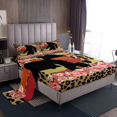 Manfei Gorilla Silhouette Bed Sheet Set Twin Size