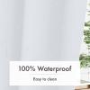 Amazer White Shower Curtain Liner with Magnets, 72x72 Plastic Shower Liner PEVA Waterproof Medium Weight Inside Shower Curtains Liner for Bathroom with Rustproof Grommet view 4