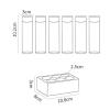 Fenteer Coffee Bean Jar Coffee Bean Storage Tubes Party Decoration Transparent with Top Vent Valves Coffee Containers with Shelf for Coffee Shop, 17g view 2