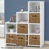 homyfort 12x12 Cube Storage Bins - Fabric Cubby Bins with Dual Handles, Collapsible Storage Organizer for Shelf, Closet, Nursery, Set of 6 Not Rattan Weaving view 4
