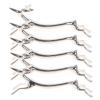 Deer Shaped Stainless Steel Chopsticks Holder Rest 5 Pcs Silver view 1