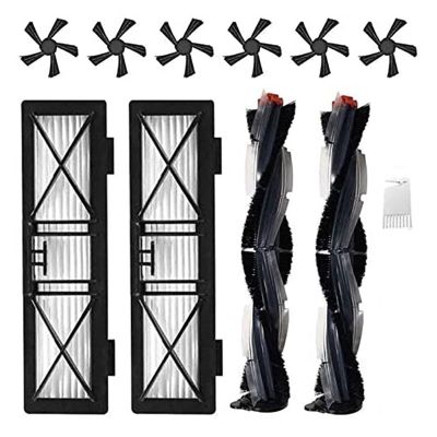 RAYPUR Vacuum Cleaner Accessories, Side Brushes, Main Brushes, Filters, Compatible for Neato Botvac D Series D3 D4 D5 D6 D7 D75 D80 D85
