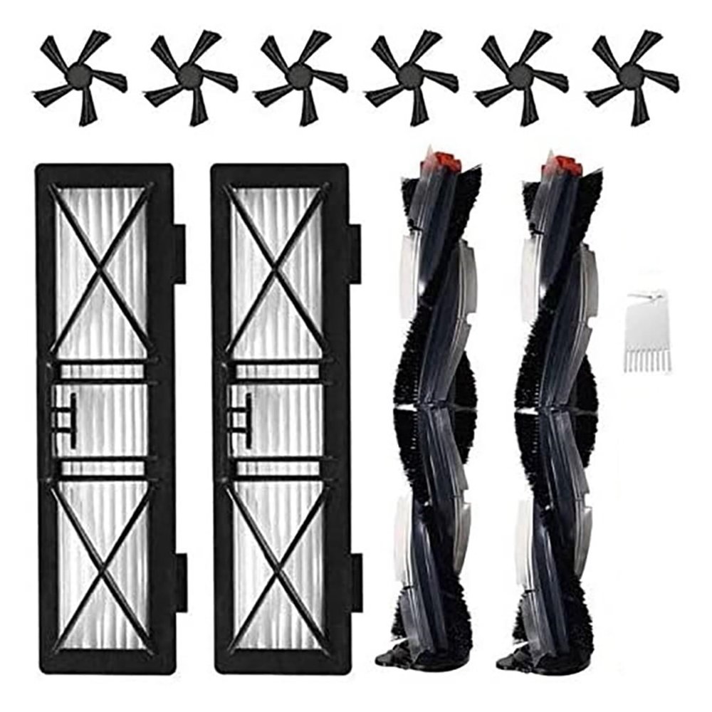 RAYPUR Vacuum Cleaner Accessories, Side Brushes, Main Brushes, Filters, Compatible for Neato Botvac D Series D3 D4 D5 D6 D7 D75 D80 D85