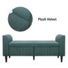 RIDFY Modern Storage Bed Bench with 2 Drawers and Arms, Upholstered Wooden Ottoman Bench for Bedroom End of Bed, Entryway, Living Room (Green) view 3
