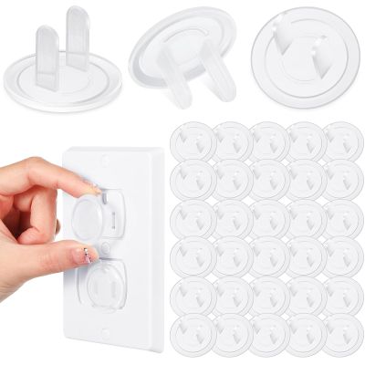 Thyle 100 Pcs Clear Outlet Covers Baby Proof for Electrical Outlets Bulk