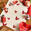 Artoid Mode White Love Valentine's Table Runner, Seasonal Anniversary Kitchen Dining Table Decoration for Home Party 13x90 Inch view 4