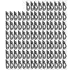 JUOPZKENN 100Pcs Gutter Hooks Clips, Reusable Christmas Lights Gutter Clips for Hanging Outdoor Lights, Waterproof Plastic Holiday Hang Gutter Hooks for Christmas Decoration String Lights(Black) view 1