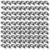 JUOPZKENN 100Pcs Gutter Hooks Clips, Reusable Christmas Lights Gutter Clips for Hanging Outdoor Lights, Waterproof Plastic Holiday Hang Gutter Hooks for Christmas Decoration String Lights(Black) view 3