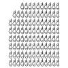 JUOPZKENN 100Pcs Gutter Hooks Clips, Reusable Christmas Lights Gutter Clips for Hanging Outdoor Lights, Waterproof Plastic Holiday Hang Gutter Hooks for Christmas Decoration String Lights(Black) view 4