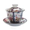 LingXuanGe Gaiwan Tea Cup gaiwan Tea Pot Chinese Tea Cups Chinese Enamel Pattern Ceramic Gaiwan Tea Set Sancai Tea Bowl view 1