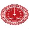 Flash World 36 Inch Large Christmas Tree Skirt Xmas Soft Cover Mat Decor Snowflake Collar Farmhouse Tree Skirt for Holiday Ornaments Party Home Indoor Decorations (F, 48INCH) view 1