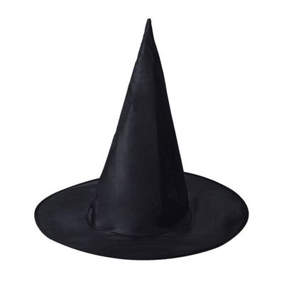 Refeng Black Oxford Cloth Pointed Hat Cosplay Props Harrys Potter Magical Hat Halloween Witch Hat Wizard Hat Adult Witch Hillbilly Hat Halloween Party Props(#1)