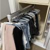 JIAHESHYP Pull Out Clothes Hanger Rail, Extendable Closet Rod, Adjustable Wardrobe Clothing Rail,Closet Organizer Rack for Houseware, Load 25kg (Size : 30cm) view 1